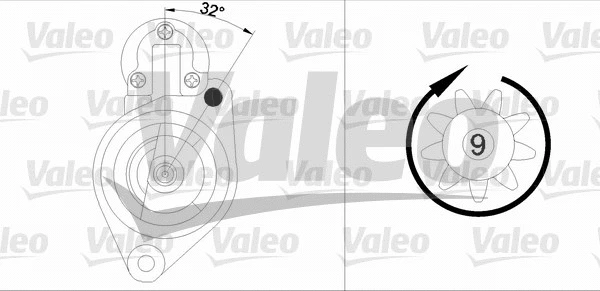 458184 VALEO Стартер (фото 1)