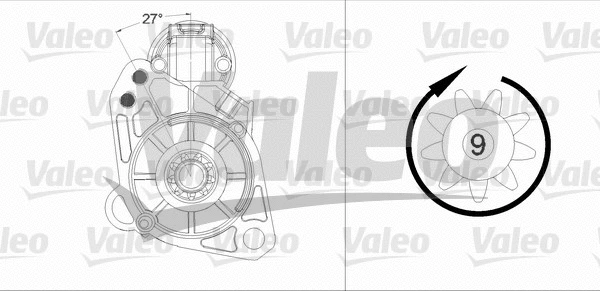 458186 VALEO Стартер (фото 1)