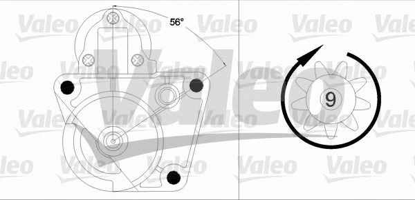 458189 VALEO Стартер (фото 1)