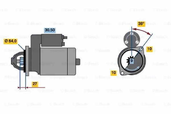 0 001 106 409 BOSCH Стартер (фото 1)