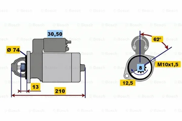 0 001 107 032 BOSCH Стартер (фото 1)