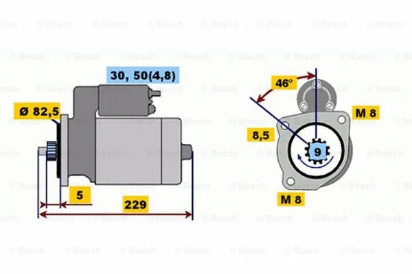 0 001 107 094 BOSCH Стартер (фото 1)