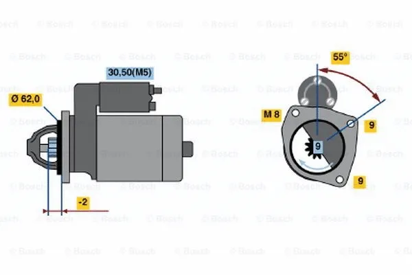 0 001 108 162 BOSCH Стартер (фото 1)