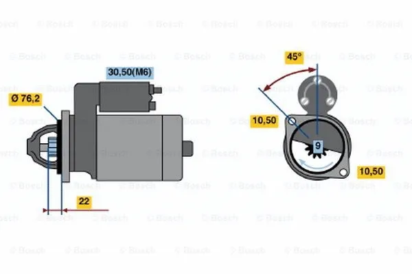 0 001 108 199 BOSCH Стартер (фото 1)