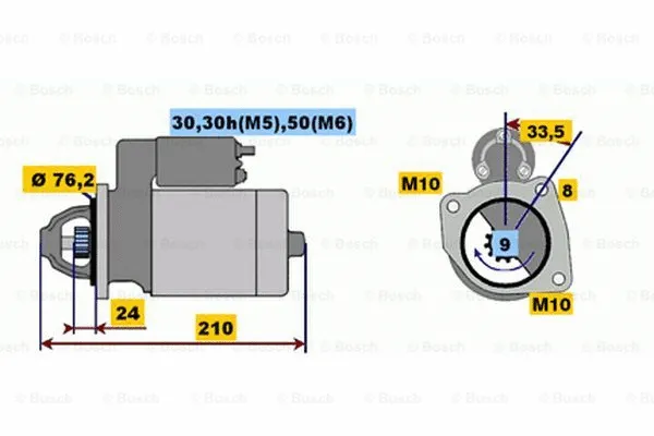 0 001 108 401 BOSCH Стартер (фото 1)