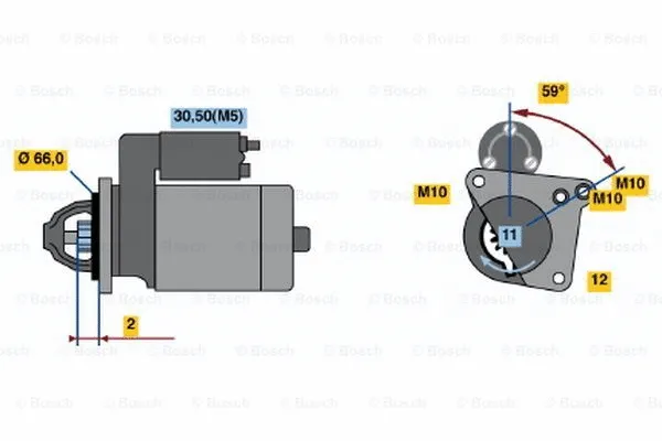 0 001 108 428 BOSCH Стартер (фото 2)