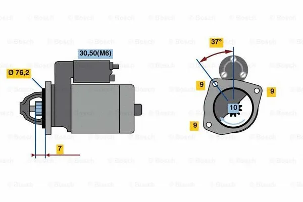 0 001 108 450 BOSCH Стартер (фото 1)