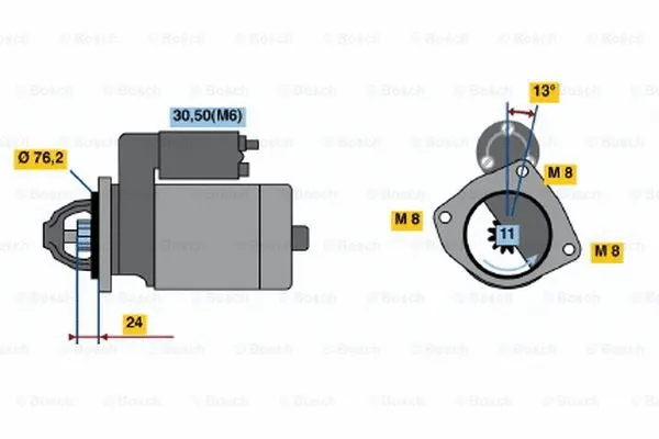 0 001 109 011 BOSCH Стартер (фото 1)