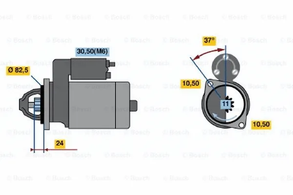 0 001 109 033 BOSCH Стартер (фото 1)