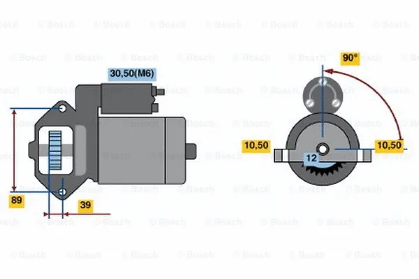 0 001 109 304 BOSCH Стартер (фото 1)