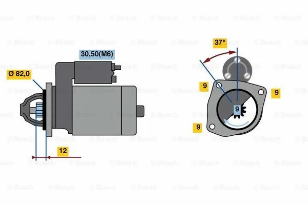 0 001 109 336 BOSCH Стартер (фото 3)