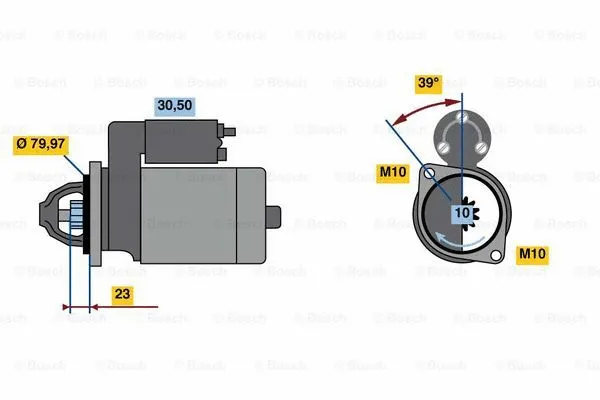 0 001 109 393 BOSCH Стартер (фото 1)