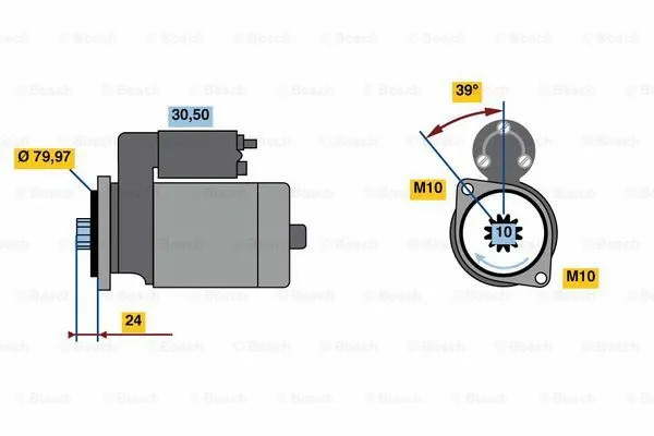 0 001 109 399 BOSCH Стартер (фото 1)