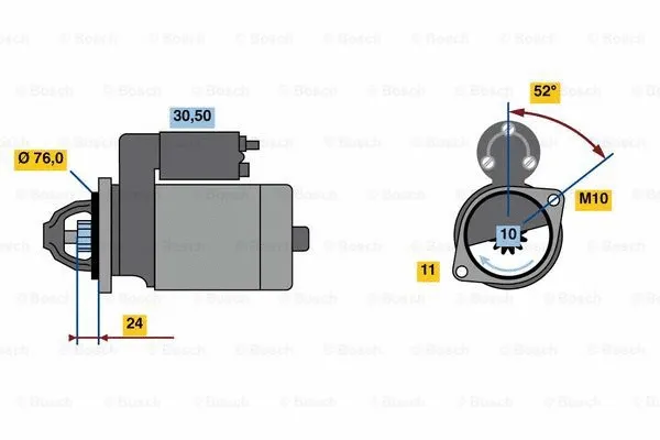 0 001 109 403 BOSCH Стартер (фото 1)