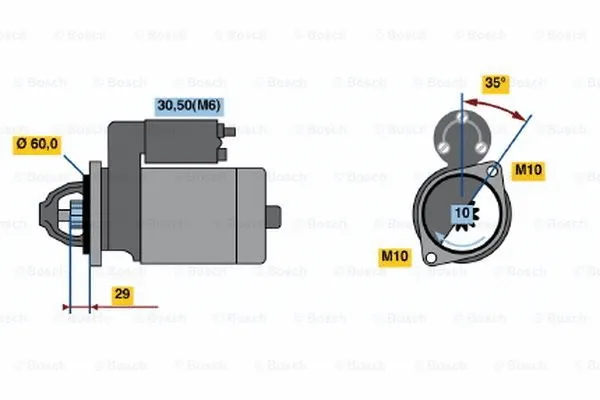 0 001 115 053 BOSCH Стартер (фото 5)