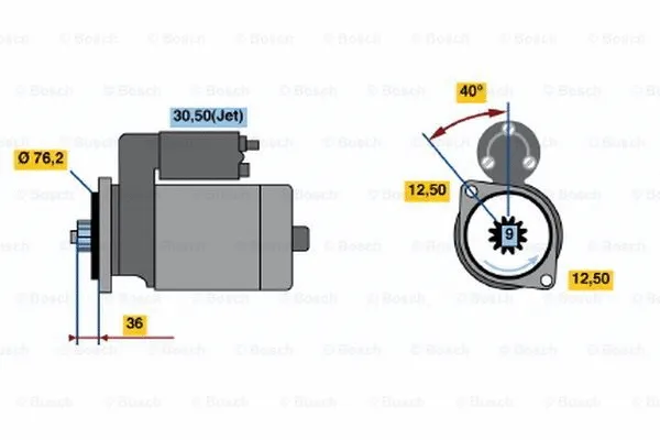 0 001 121 006 BOSCH Стартер (фото 1)