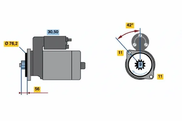 0 001 123 001 BOSCH Стартер (фото 3)