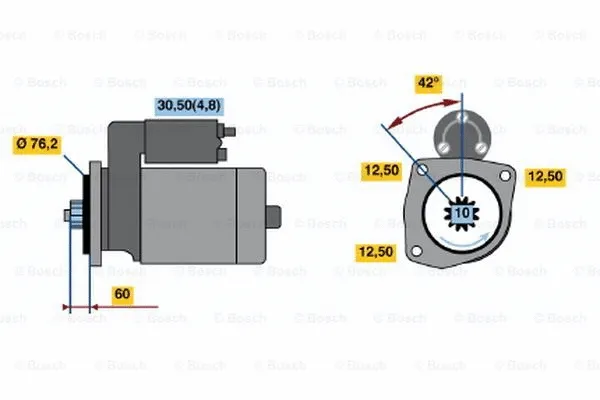 0 001 123 020 BOSCH Стартер (фото 5)