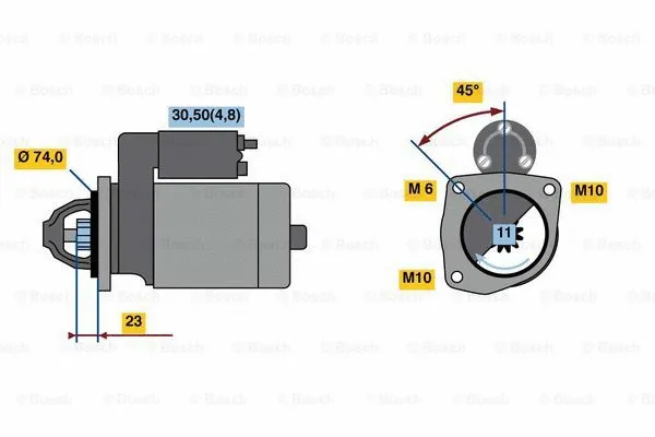 0 001 148 015 BOSCH Стартер (фото 5)