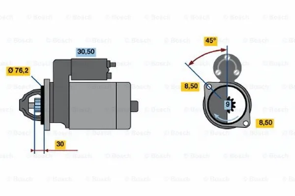 0 001 211 225 BOSCH Стартер (фото 1)