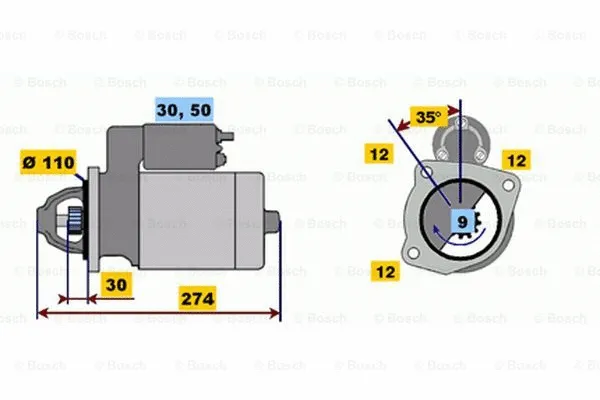 0 001 218 103 BOSCH Стартер (фото 1)