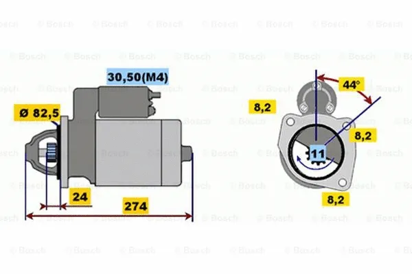 0 001 218 175 BOSCH Стартер (фото 1)