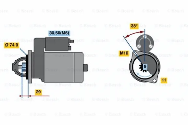 0 001 223 018 BOSCH Стартер (фото 2)