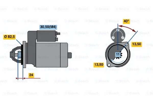 0 001 223 506 BOSCH Стартер (фото 1)