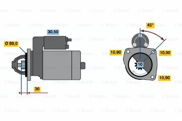 0 001 230 021 BOSCH Стартер (фото 1)