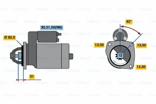 0 001 231 004 BOSCH Стартер (фото 3)