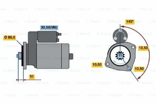 0 001 241 008 BOSCH Стартер (фото 1)