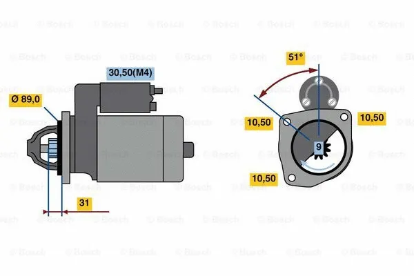 0 001 262 002 BOSCH Стартер (фото 3)