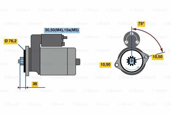 0 001 312 110 BOSCH Стартер (фото 4)