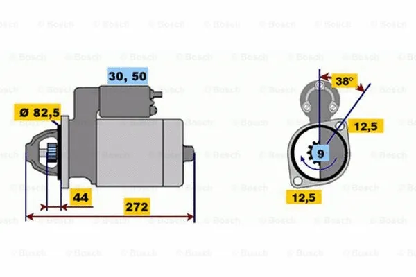 0 001 314 046 BOSCH Стартер (фото 1)