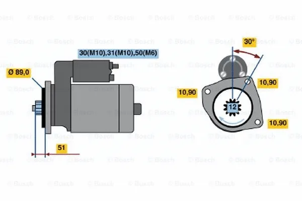 0 001 330 014 BOSCH Стартер (фото 3)