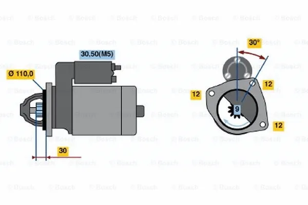 0 001 363 130 BOSCH Стартер (фото 4)