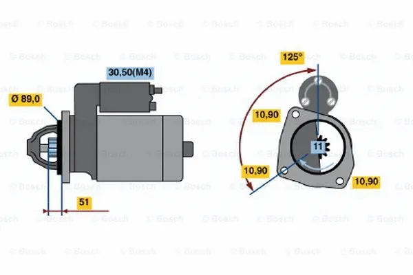 0 001 364 300 BOSCH Стартер (фото 4)