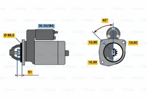 0 001 367 068 BOSCH Стартер (фото 1)