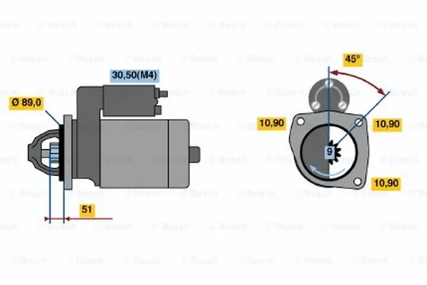 0 001 368 002 BOSCH Стартер (фото 1)