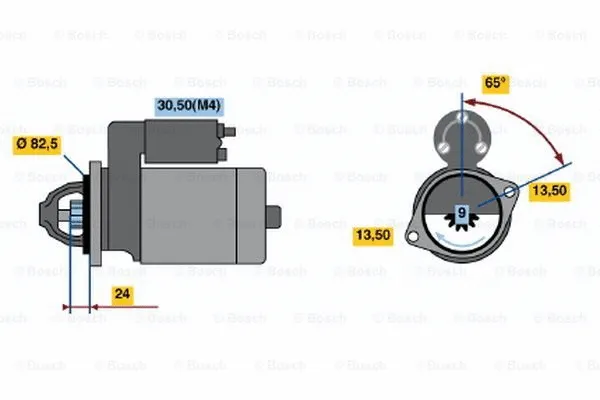 0 001 368 012 BOSCH Стартер (фото 3)