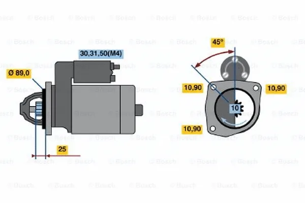 0 001 368 087 BOSCH Стартер (фото 1)