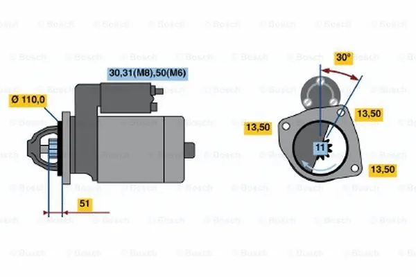 0 001 368 318 BOSCH Стартер (фото 1)