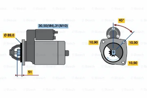 0 001 369 025 BOSCH Стартер (фото 1)