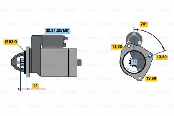 0 001 371 005 BOSCH Стартер (фото 1)