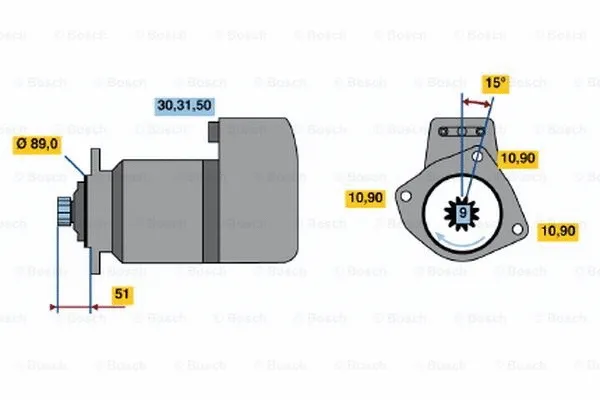 0 001 416 025 BOSCH Стартер (фото 1)