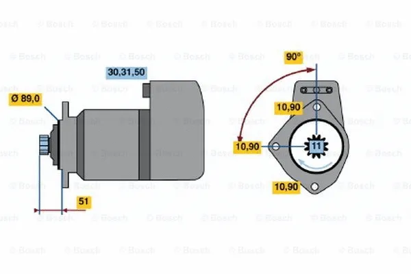 0 001 416 033 BOSCH Стартер (фото 1)