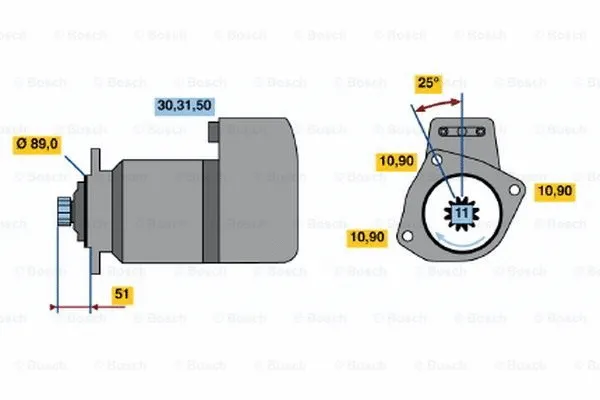 0 001 416 076 BOSCH Стартер (фото 1)