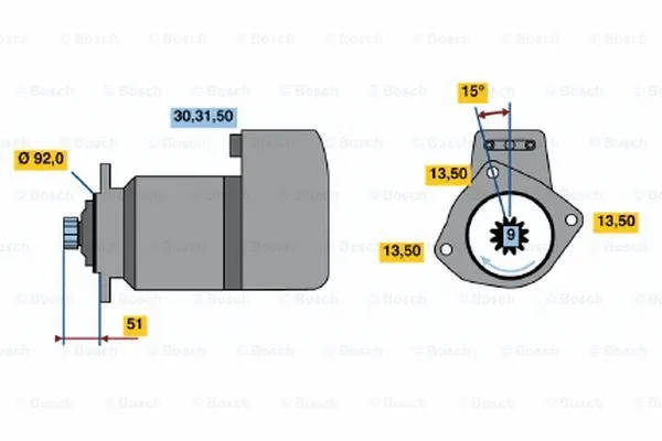 0 001 417 001 BOSCH Стартер (фото 1)