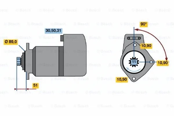 0 001 417 056 BOSCH Стартер (фото 2)