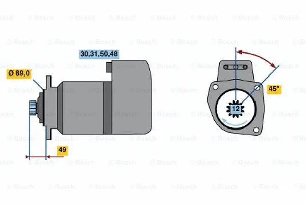 0 001 510 010 BOSCH Стартер (фото 1)